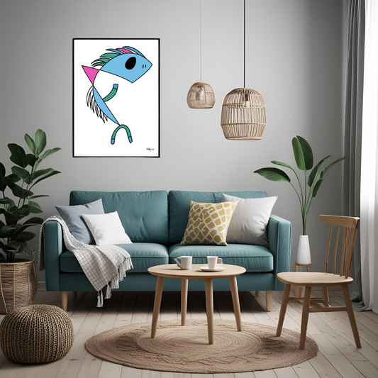 Finley & Co - Fishman A4 Art Print