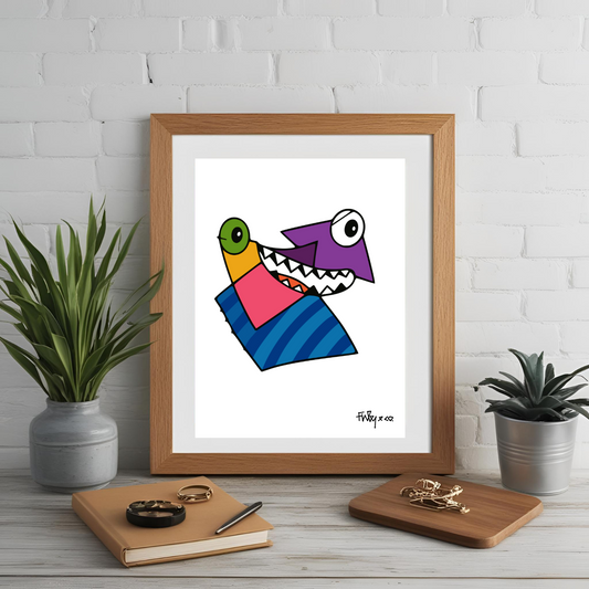 Finley & Co - Spazzhead A4 Art Print