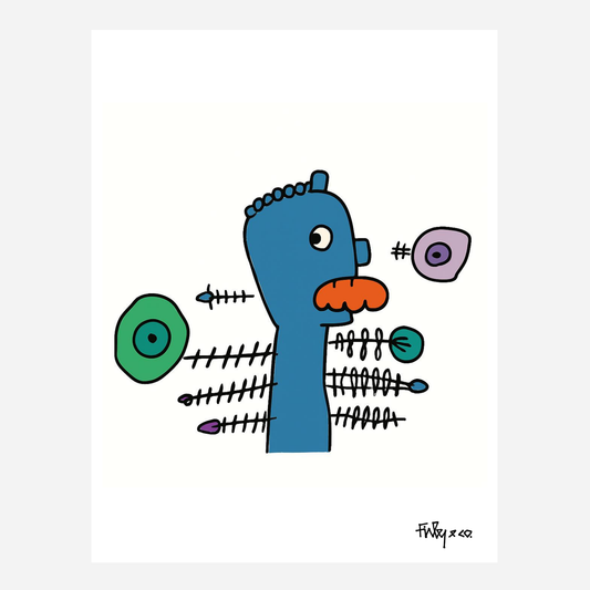 Peacock A4 Graphic Art Print